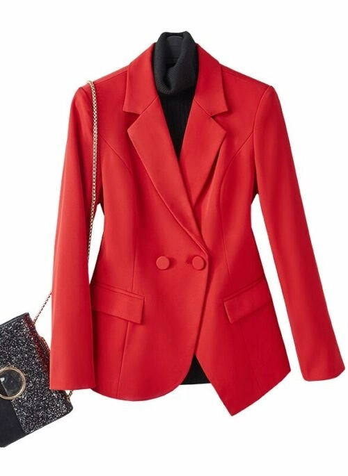 Red Suit Double Breasted Blazer | Do Do Hee - My Demon