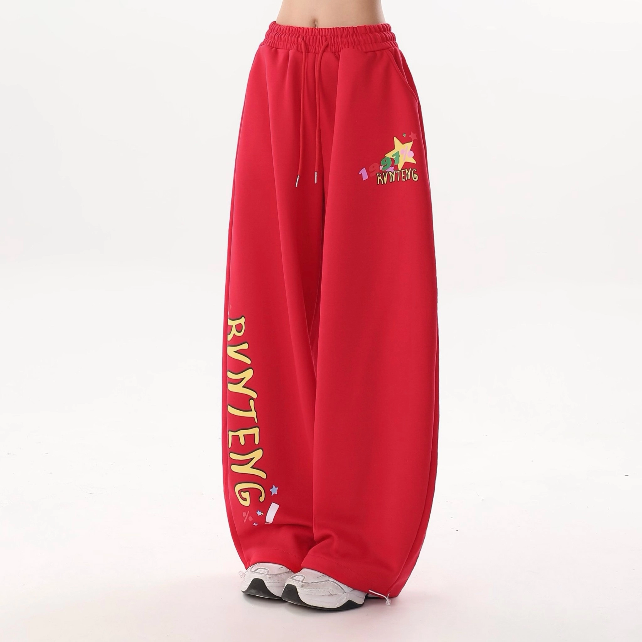 ITZY リュジン着用★TUEWID★classic sweatpants in drop fit Brown Drawstring Multi-Pocket Pants | Ryujin - ITZY