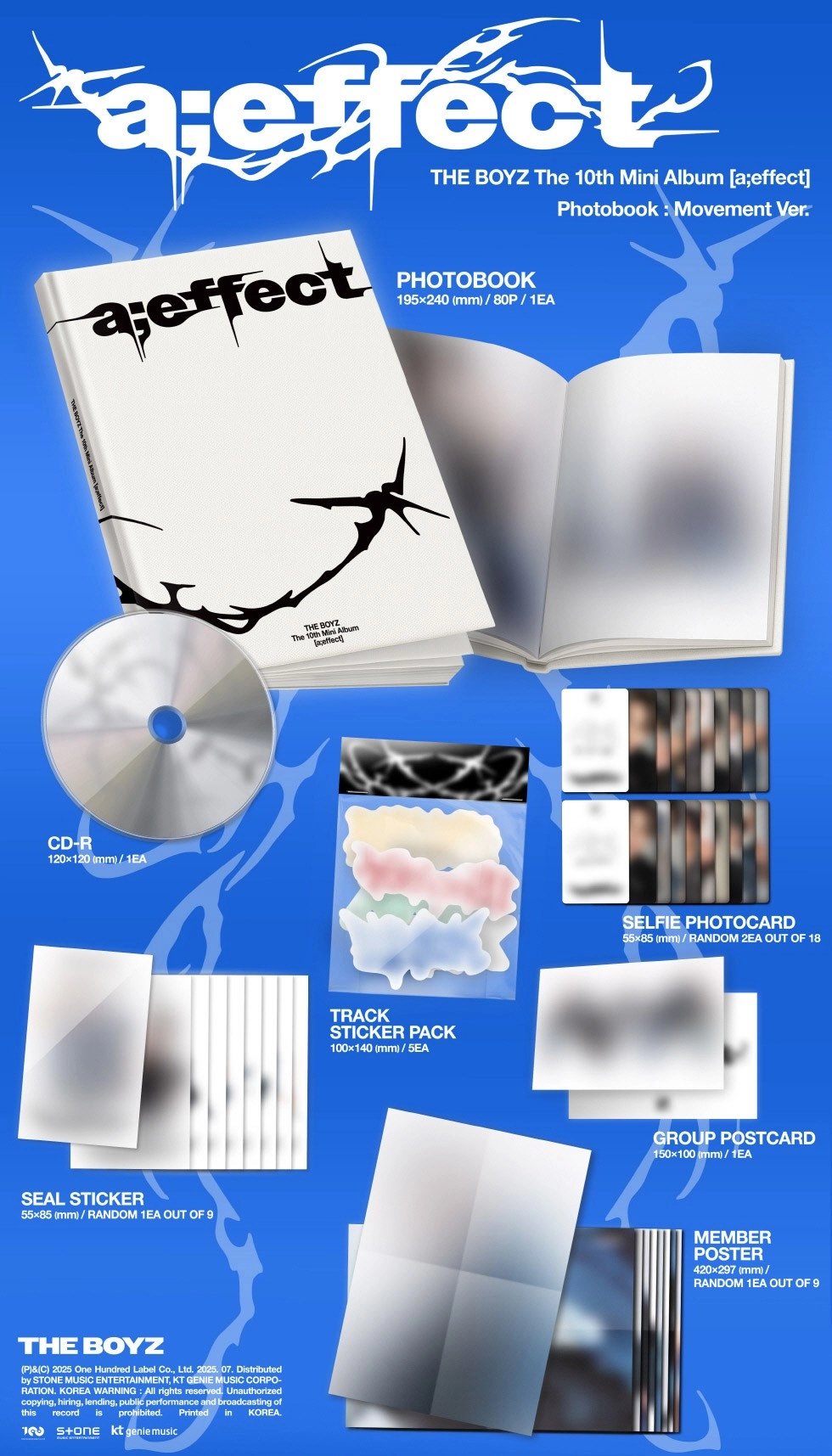 THE BOYZ 10th Mini Album - a:effect | Set version - Fashion