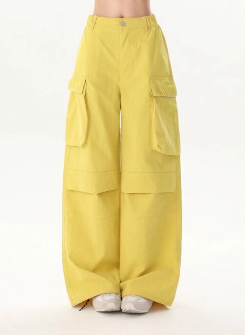 Vintage Utility Relaxed Fit Wide Leg Pants