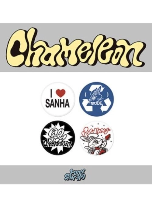 YOON SANHA “CHAMELEON” Merch – Pin Button Set