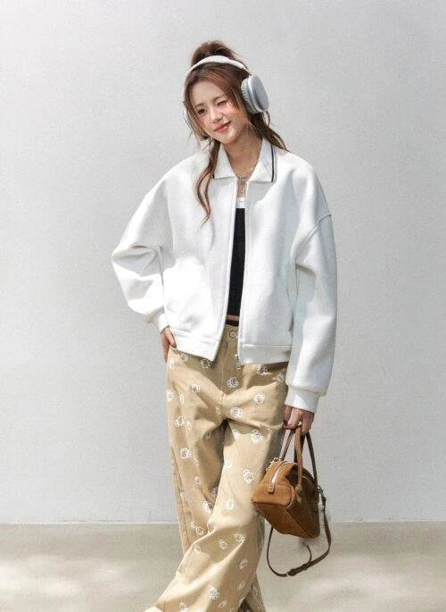 Airy Layer Zip Up Casual Sport Jacket