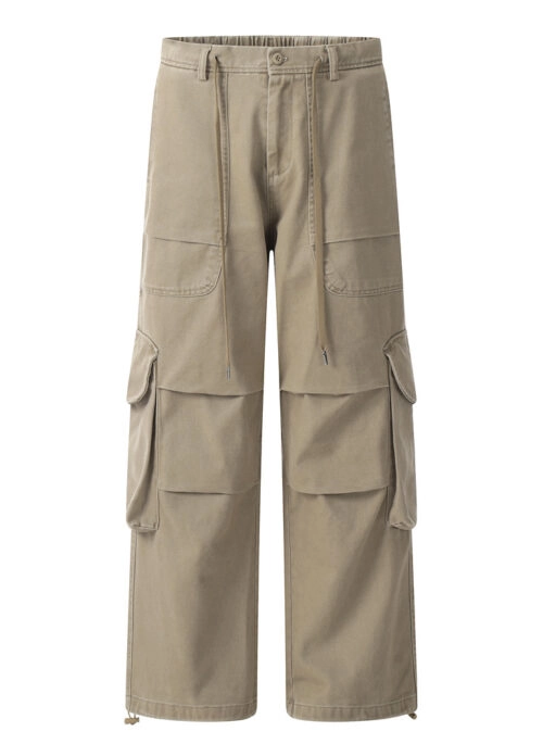 Beige Adjustable Hem Cargo Pants | Soobin – TXT