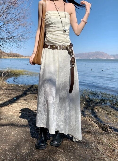 Brown Boho Style Faux Leather Belt | Yoon – STAYC