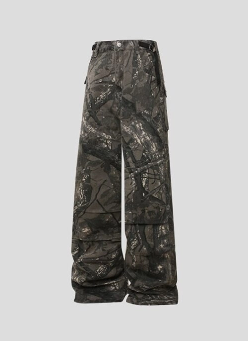 Brown Branch Camouflage Pants | TWICE