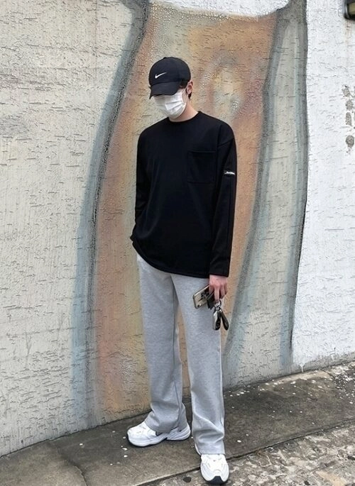 Casual Loose Fit Cotton Sweatpants