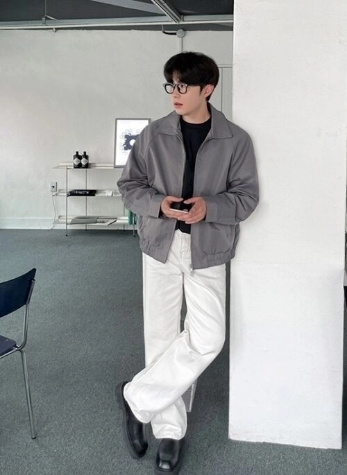 Casual Loose Zipup Jacket