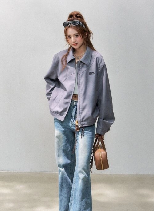 Casual Workwear Style Relaxed Fit Jacket