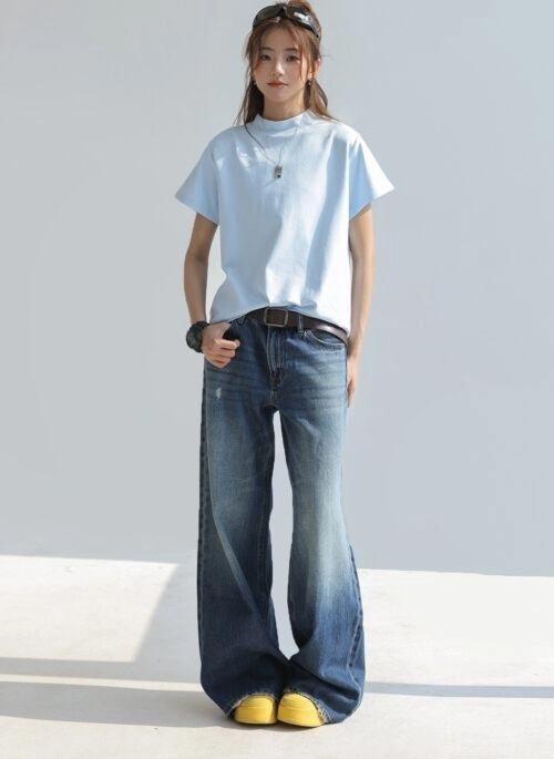Classic Crew Neck Relaxed Fit Summer T Shirt