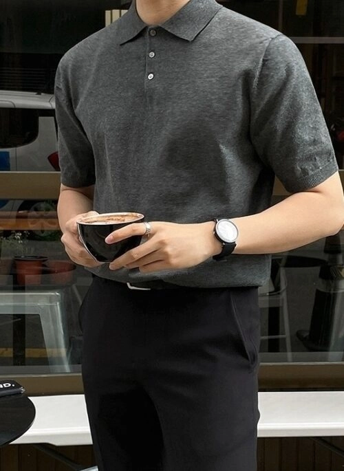 Classic Knit Polo Shirt