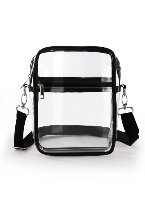 Clear Crossbody Concert Zipper Bag