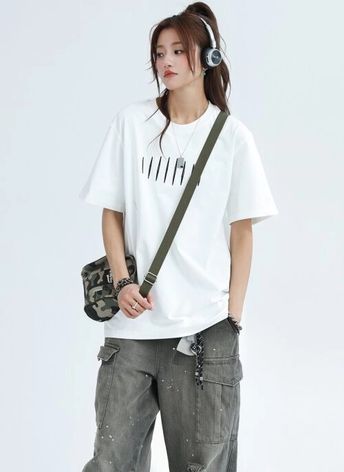 Cool Touch Loose Fit Crewneck T Shirt Summer Style