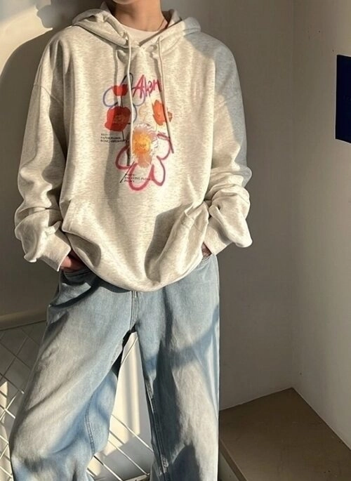 Cotton Printed Hoodie Jacket