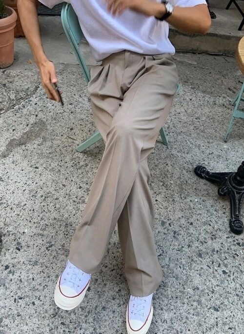 Elegant Loose Straightleg Trousers
