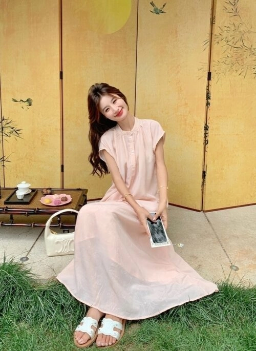 Elegant Relaxed Style Shirt And Skirt Set