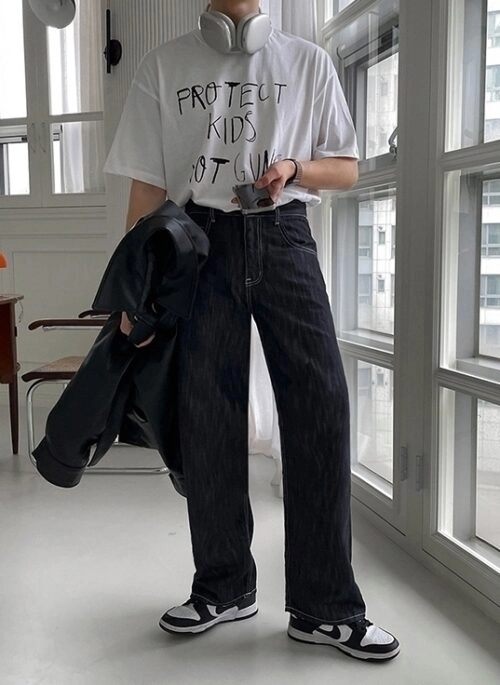 Graffiti Print Loose Fit T-Shirt