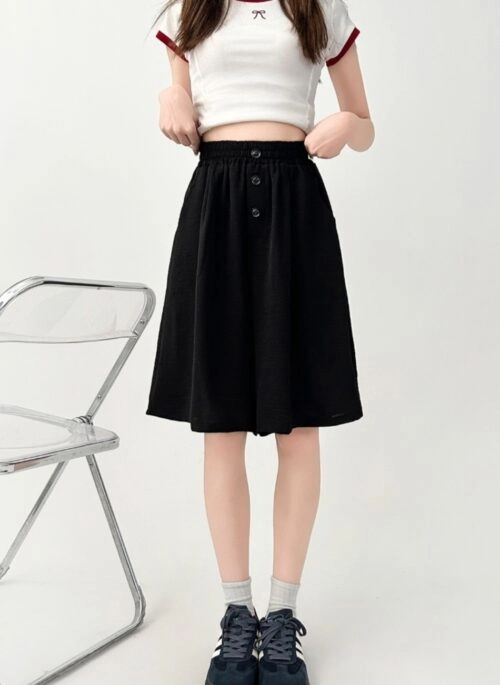 High Waist Loose Fit Summer Shorts Skirt Pants