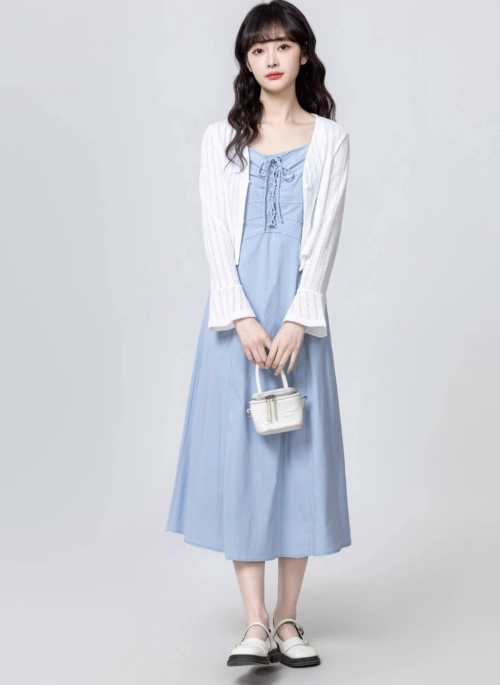 High Waist Solid Color Casual Skirt