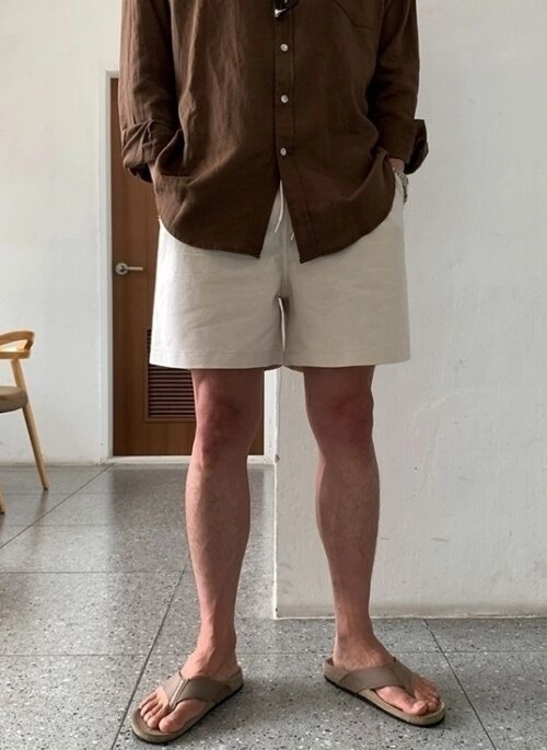 Linen Casual Beach Shorts