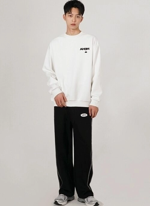 Premium Cotton Letter Print Sweatshirt