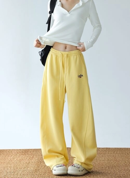 Relaxed Vibe Banana Wide Leg Casual Pants