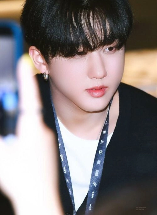 Silver Textured Mini Hoop Earrings | Changbin – Stray Kids