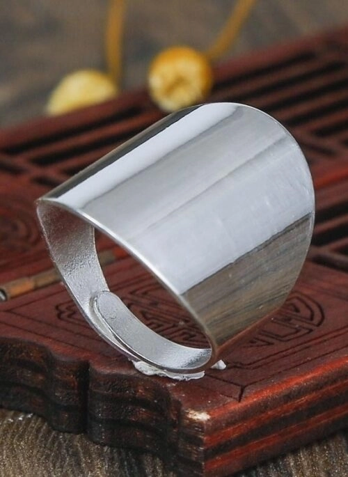 Silver Wide Plated Adjustable Ring | LeeKnow – Stray Kids