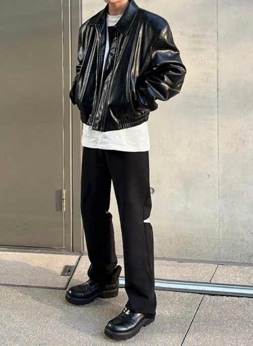 Vintage Colorblock Relaxed Fit Trousers