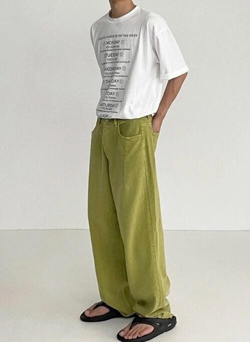 Vintage Style Relaxed Fit Denim Trousers
