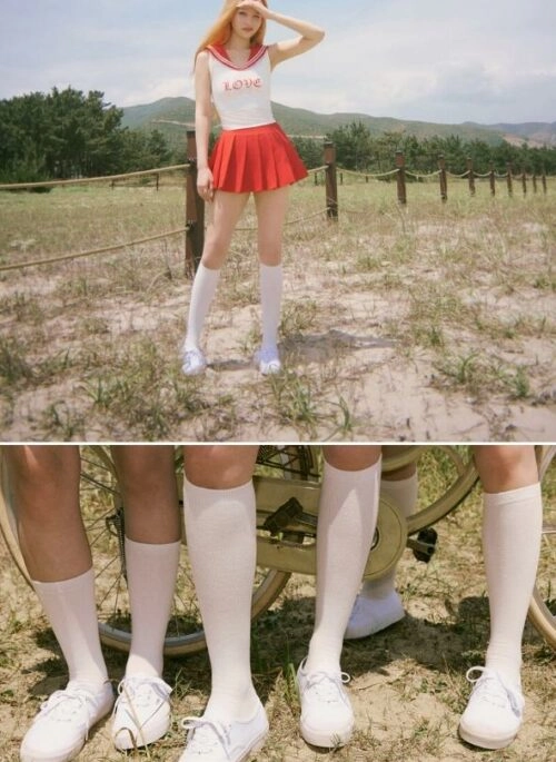 White Classic Canvass Sneakers | Joy – Red Velvet