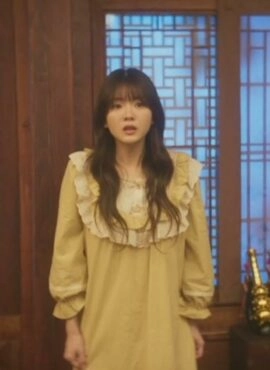 Yellow Ruffles And Bows Pajama Set | Park Seong Ah – Head Over Heels