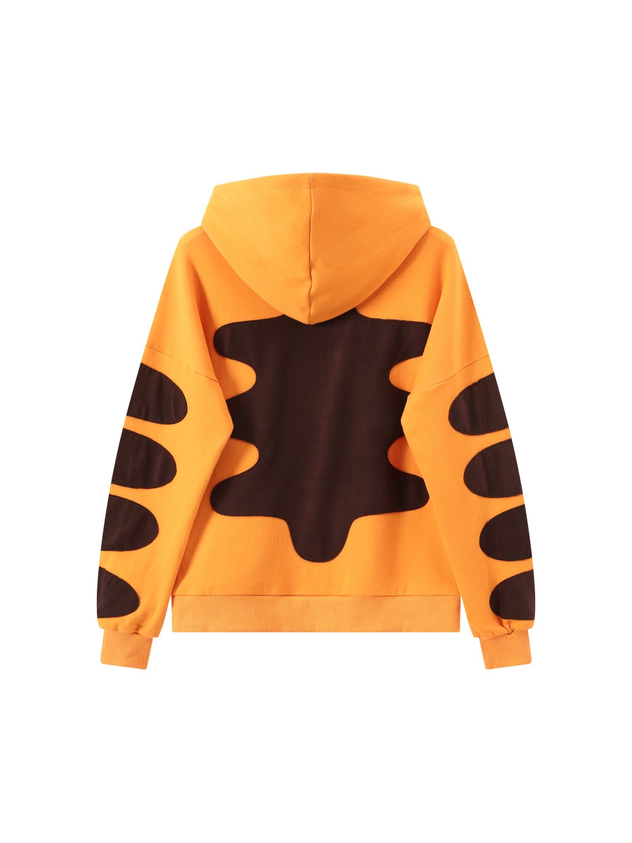 イベコレ ジュン Yellow Tiger Pattern Zip-Up Hoodie | Hoshi - Seventeen - Fashion