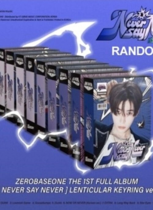 ZEROBASEONE 1st Album – NEVER SAY NEVER | Lenticular Keyring, Random version