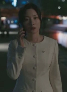 Beige Large Buttons Suit Blazer Dress | Kang Hyo Min – Beyond The Bar