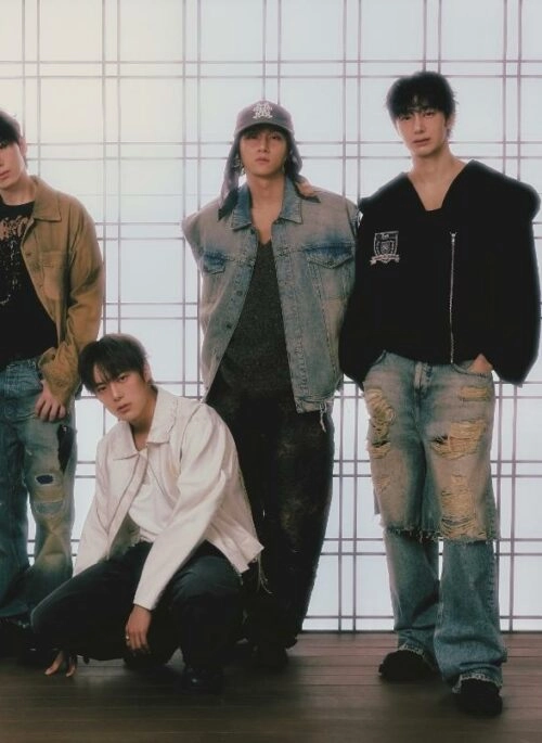 Blue Oversized Denim Vest | IM - MONSTA X