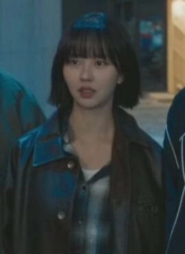 Brown Faux Leather Button Up Jacket | Ji Han Na – Good Day
