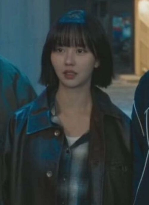 Brown Faux Leather Button Up Jacket | Ji Han Na – Good Day
