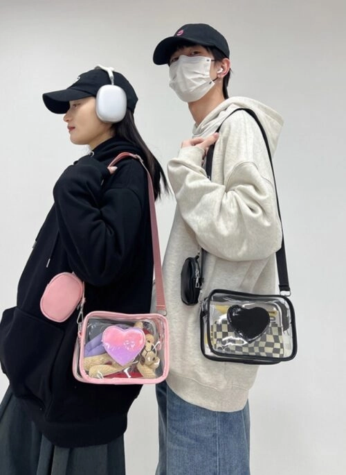Heart Clear Sling Bag
