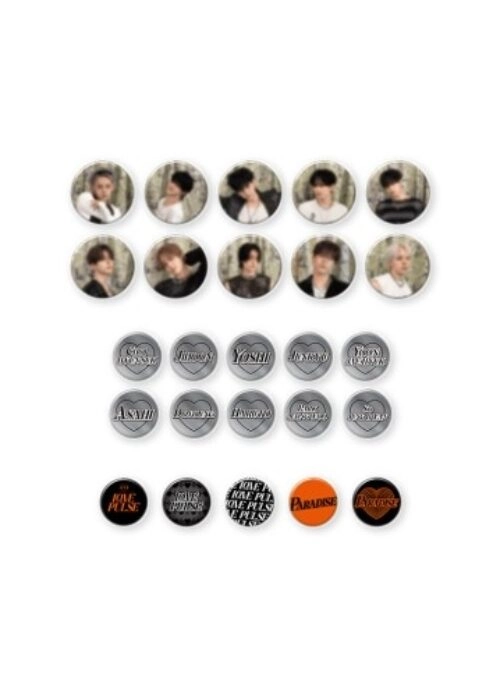 TREASURE “Lovepulse” Merch – Pin Button Set