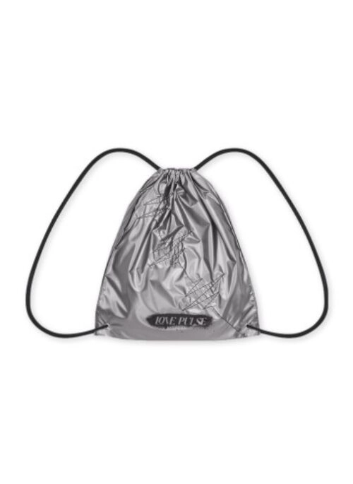 TREASURE “Lovepulse” Merch – Silver String Backpack