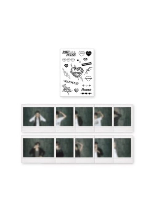 TREASURE “Lovepulse” Merch – Tattoo Sticker + Instant Photo Set