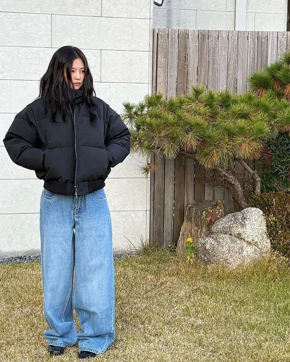 Black Classic Padded Winter Jacket | Jennie - BlackPink - Fashion