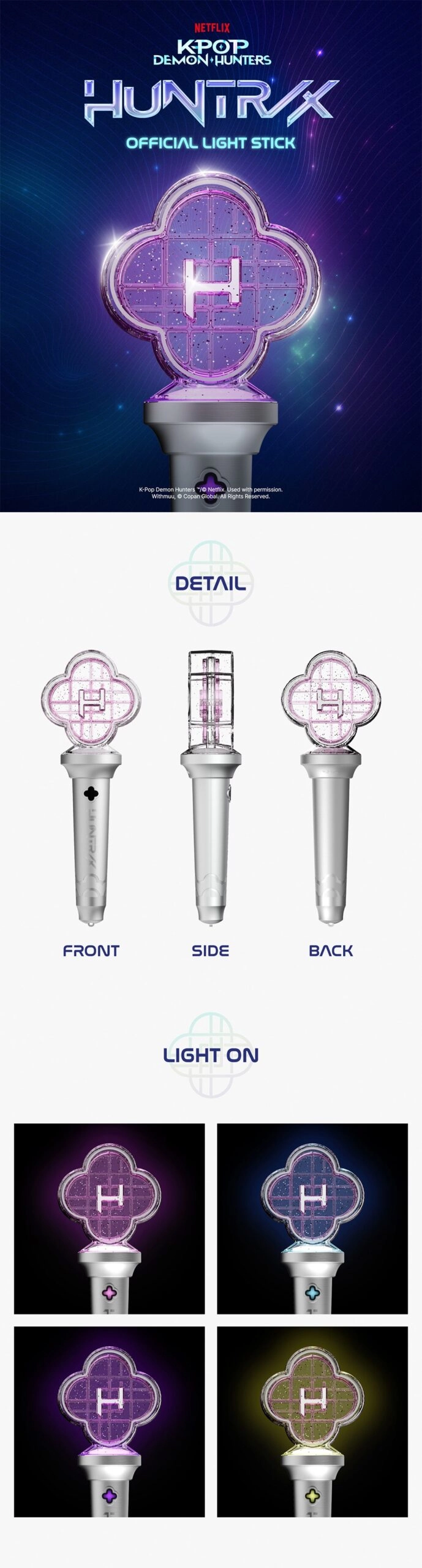 HUNTRIX KPOP DEMON HUNTERS Official Lightstick - Fashion Chingu