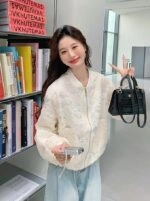 Ivory Lace Embroidered Fashion Short Jacket - Fashion Chingu