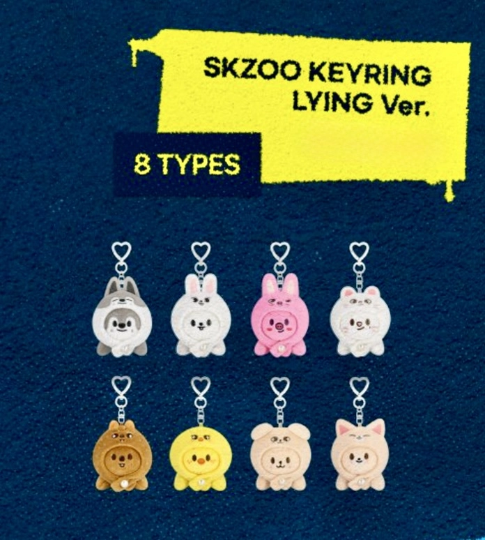 STRAY KIDS DominATE: Celebrate Pop-Up Merch - SKZOO Keyring Lying