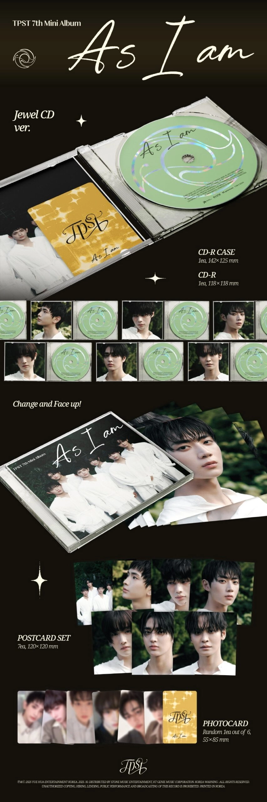 EXOkpopCDアルバム TEMPEST 7th Mini Album - As I am | Jewel version - Fashion