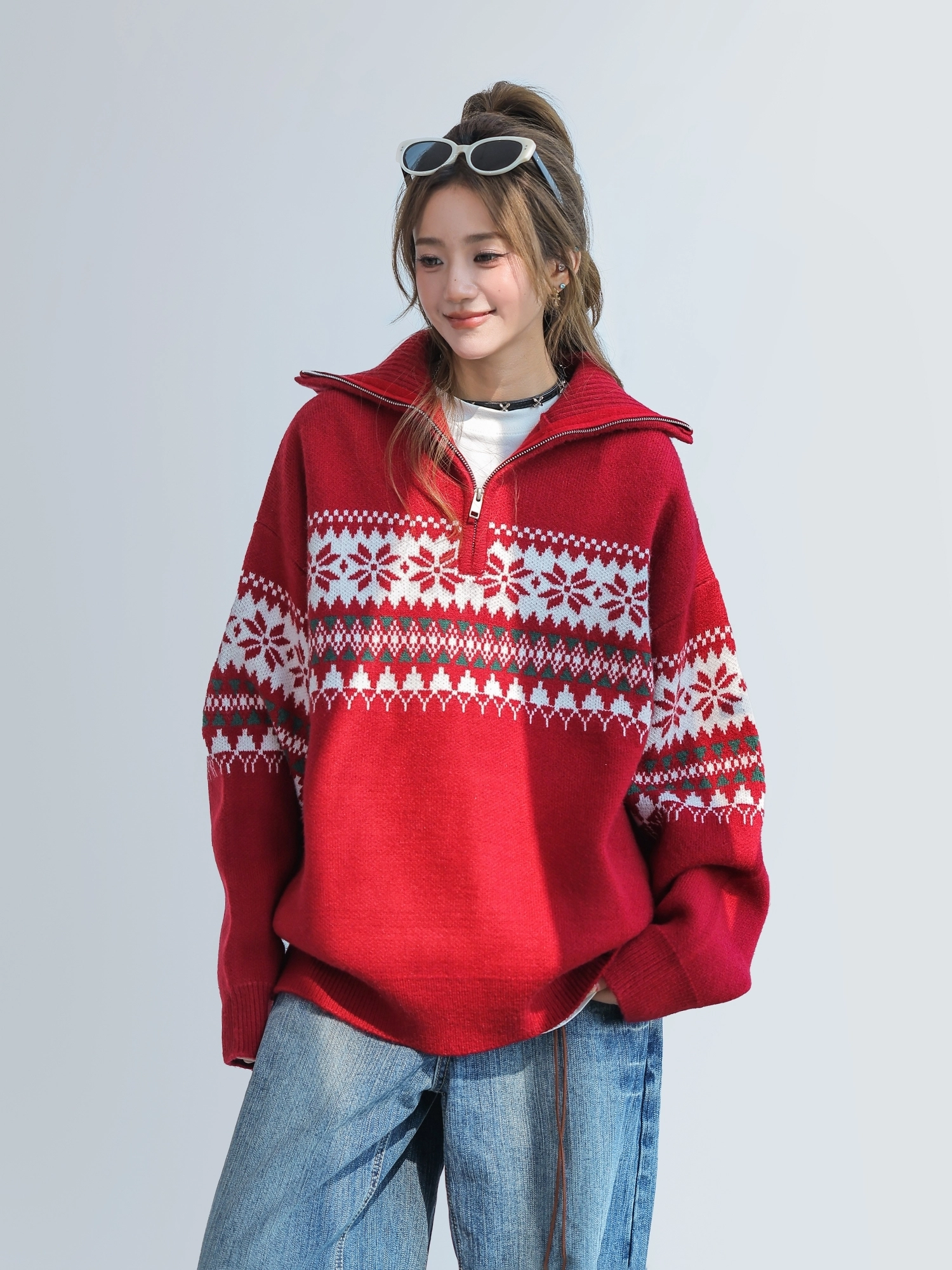 Sweet Puppy Embroidered Cozy Knitted Sweater - Fashion Chingu