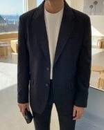 Korean Clothes Men Set 2026.Autumn Korean Style Slim Fit Casual Suit Set - Fashion Chingu