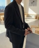 Korean Clothes Men Set 2026.Autumn Korean Style Slim Fit Casual Suit Set - Fashion Chingu