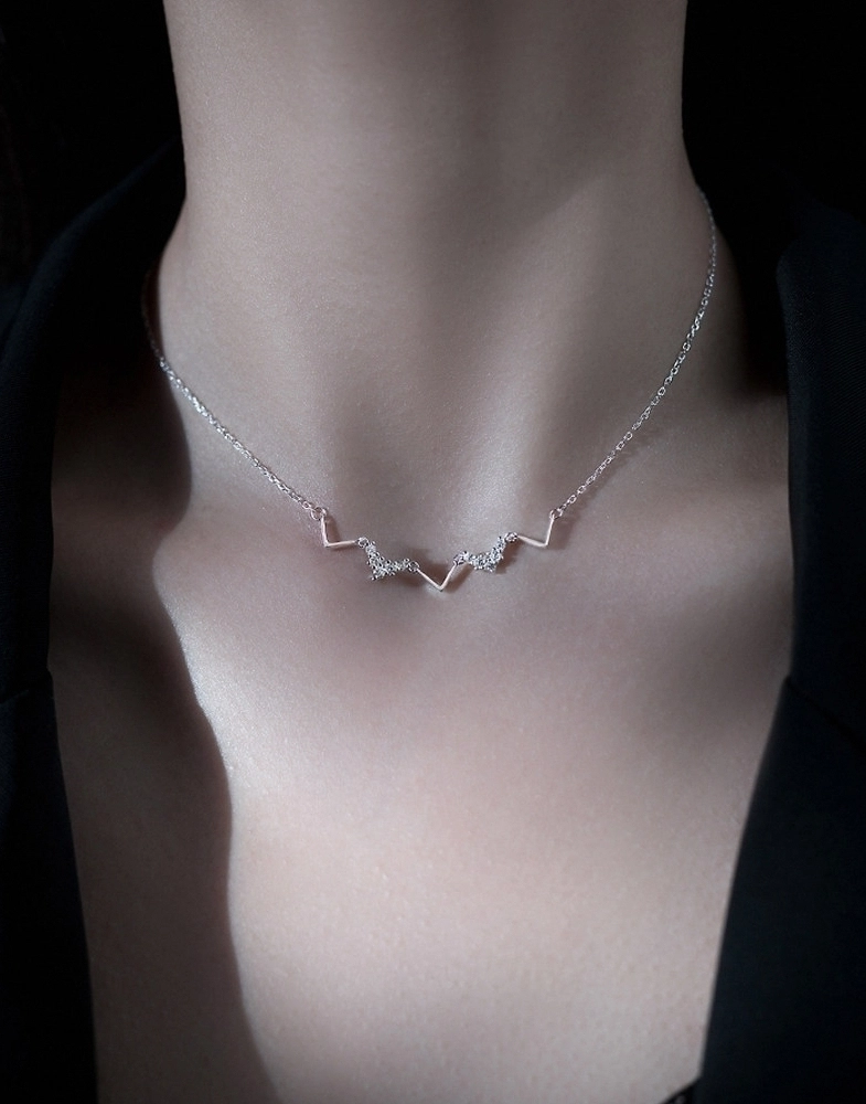 Silver Zigzag Chain Necklace | Bang Chan - Stray Kids - Fashion Chingu